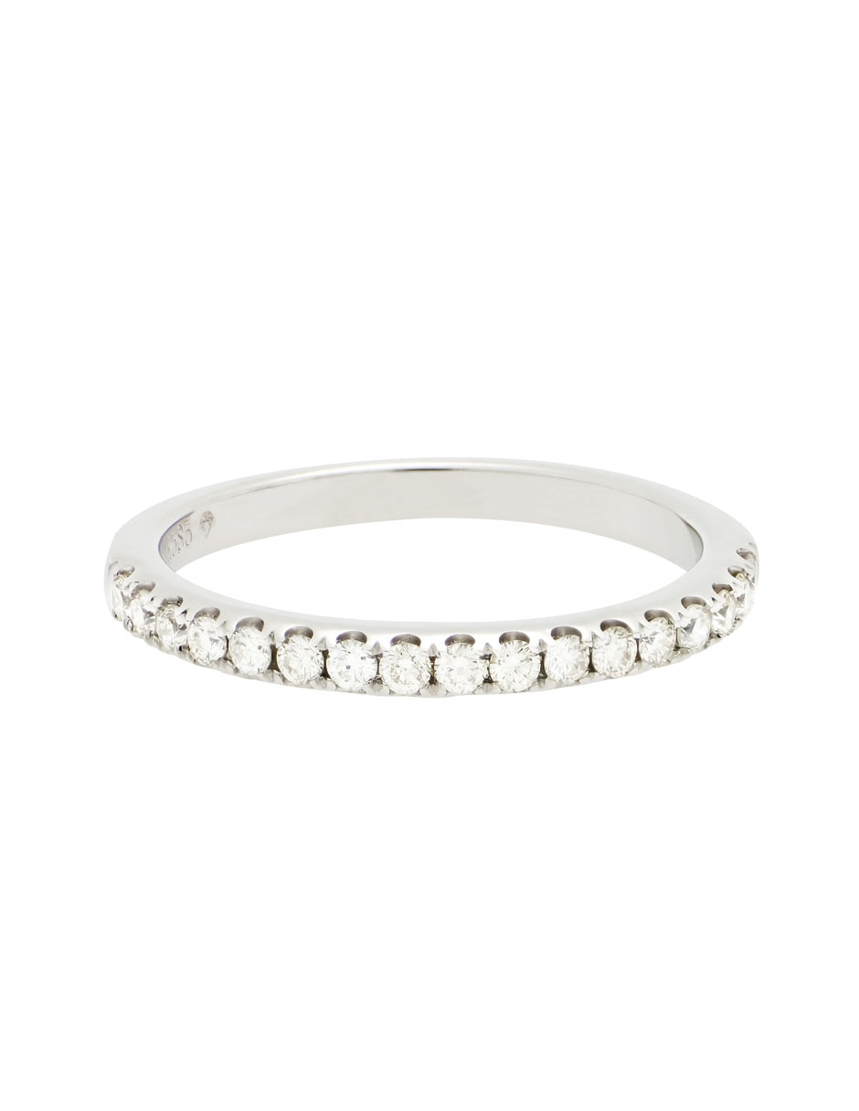 Anillo Classy 14 k de oro blanco diamante brillante 3