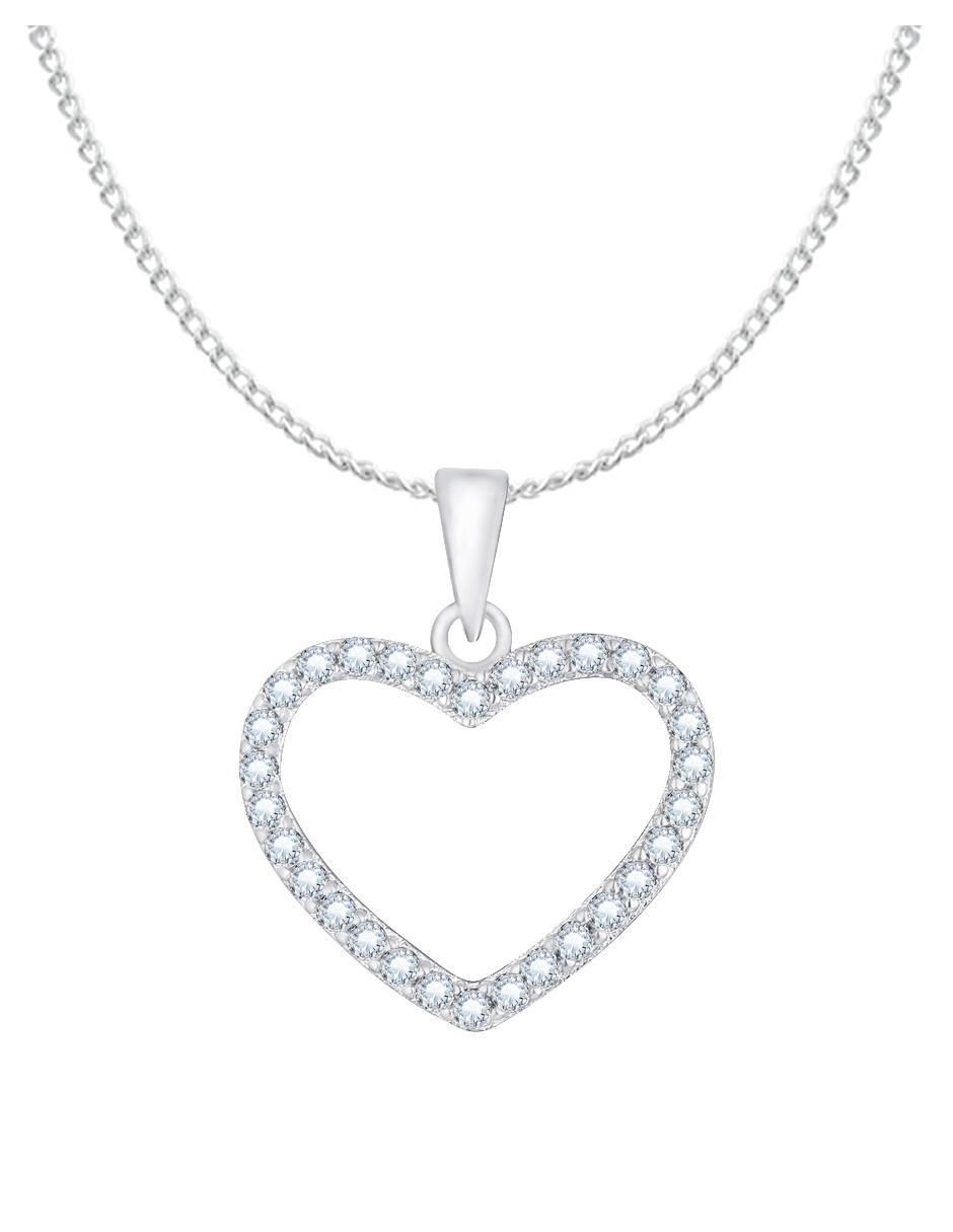 Collar de corazón de plata P 925 2