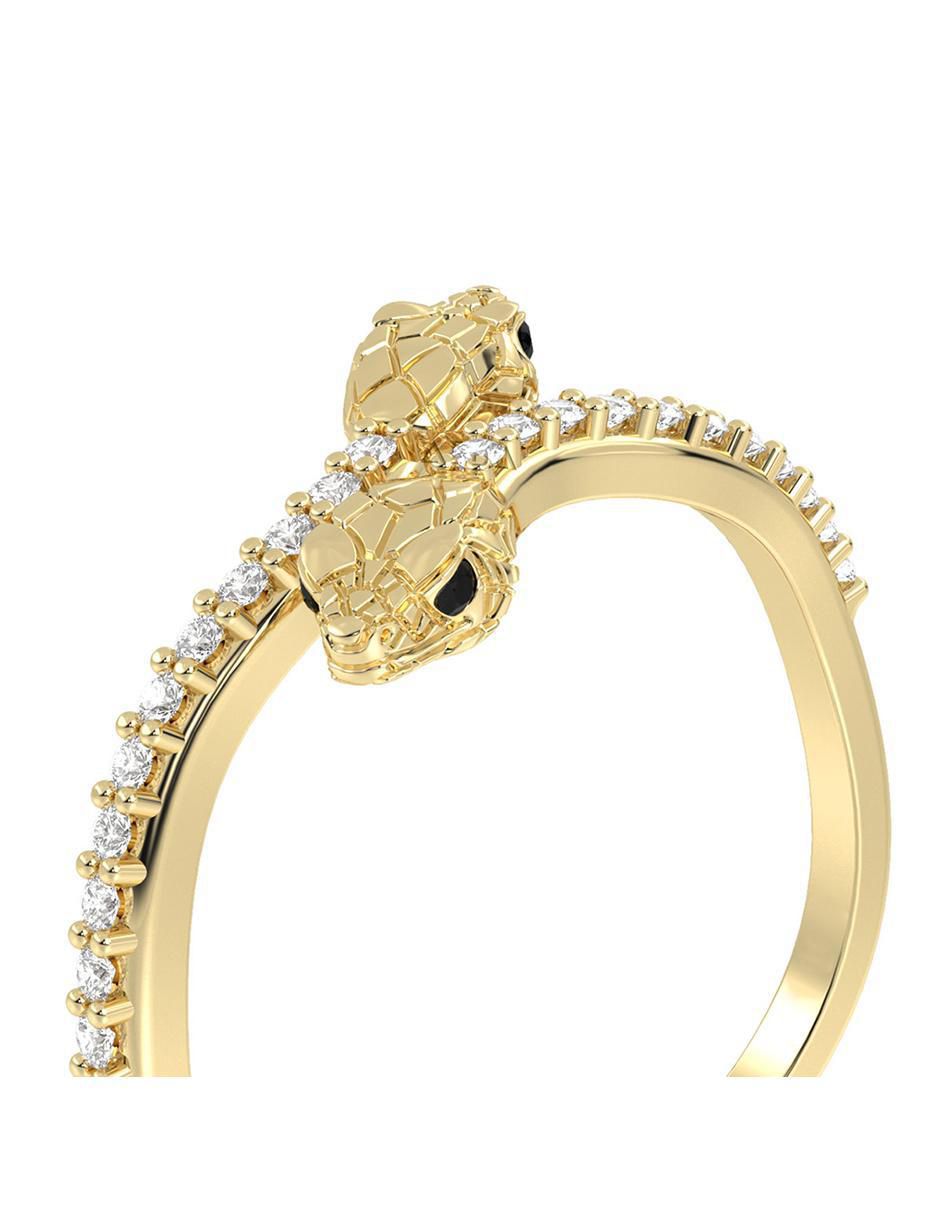 Anillo "de (si aplica)" serpiente abba joyas sin familia no aplica 14 k "de" oro zirconia brillante