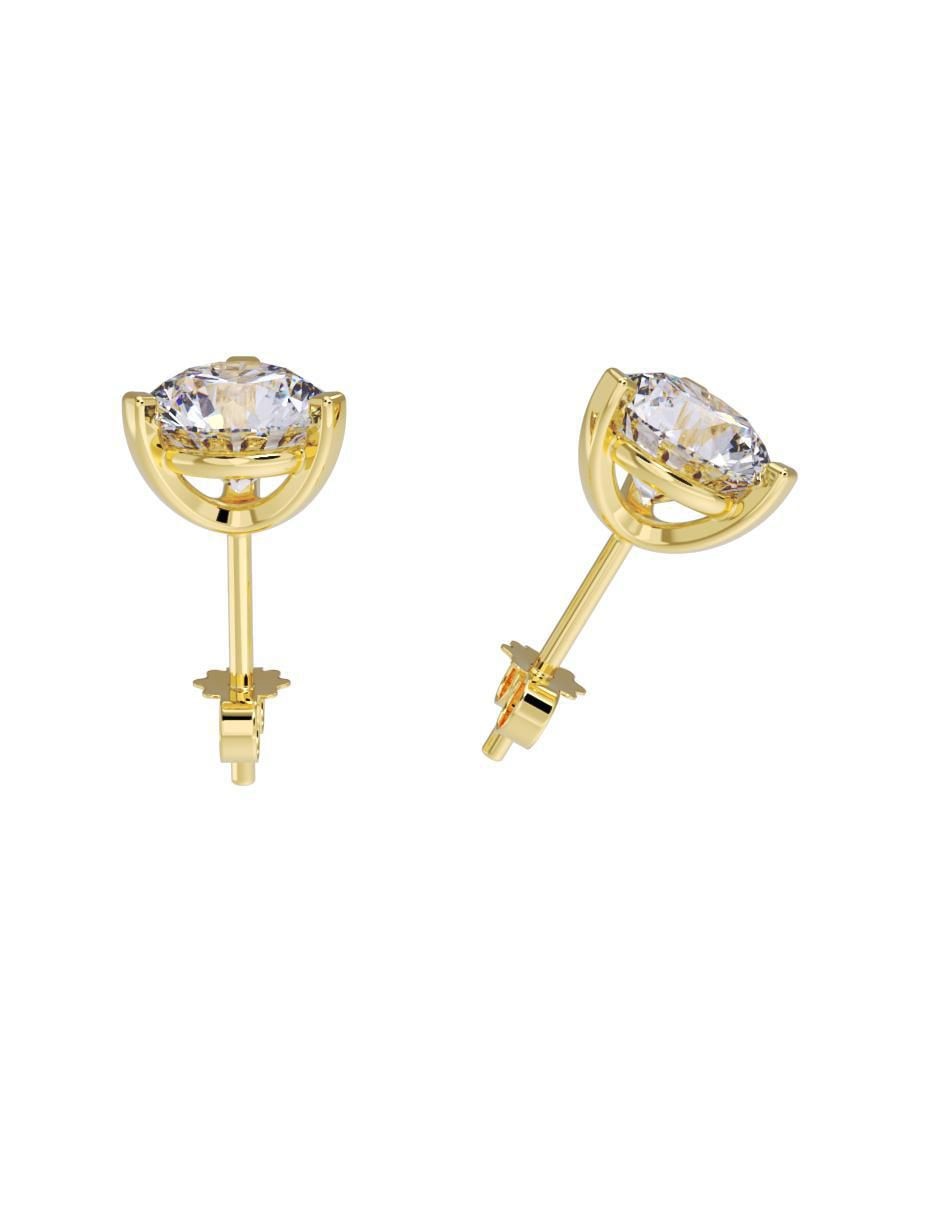 Set de aretes "de (si aplica)" redonda no aplica fonelli no aplica "de" oro 14 k "con acabado" pulido zirconia
