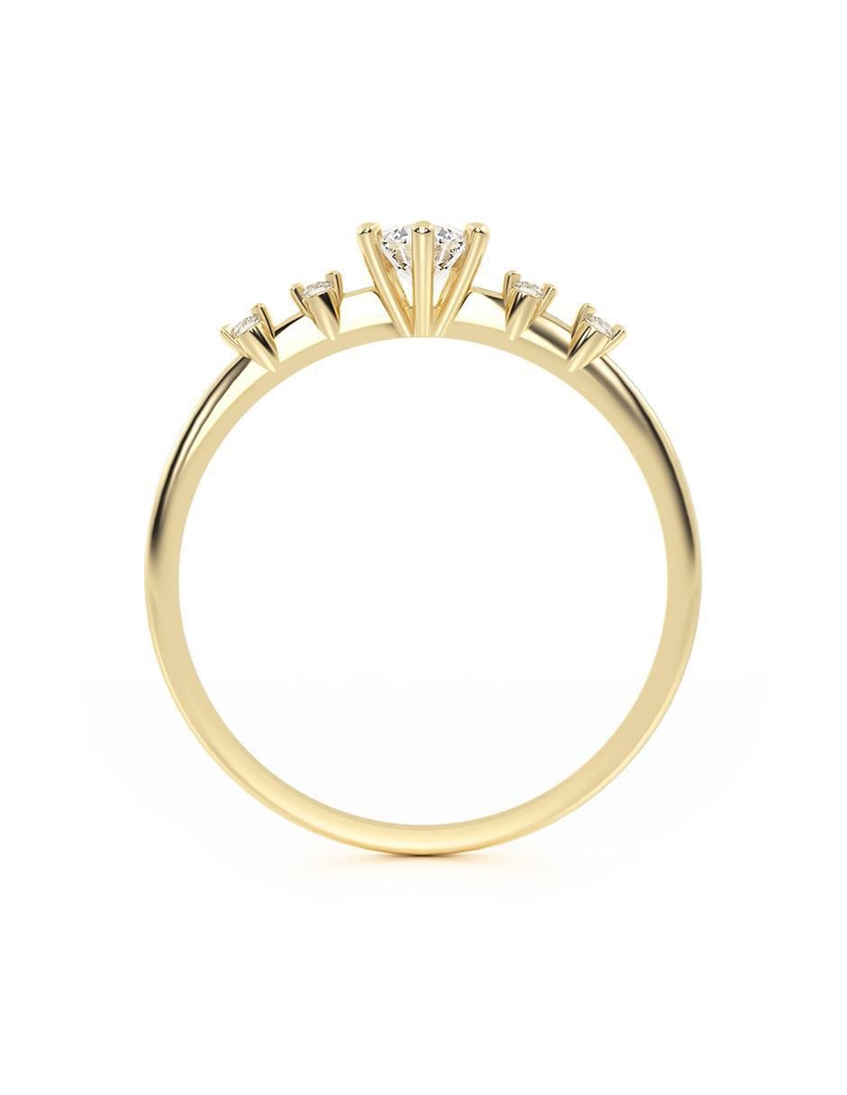 Anillo "de (si aplica)" ninguna abba joyas sin familia no aplica 14 k "de" oro zirconia brillante