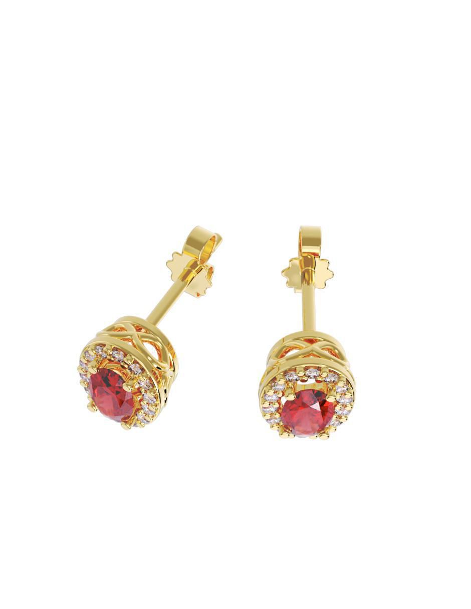 Set de aretes "de (si aplica)" ovalada no aplica fonelli no aplica "de" oro 14 k "con acabado" pulido zirconia