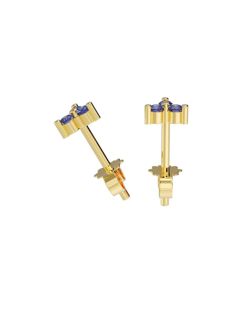 Set de aretes "de (si aplica)" triangular no aplica fonelli no aplica "de" oro 10 k "con acabado" pulido zirconia