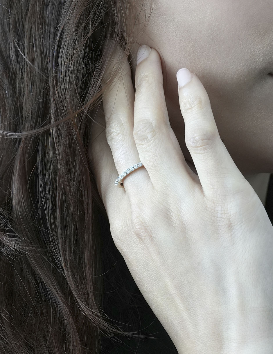 Churumbela de oro 14 k diamante 4