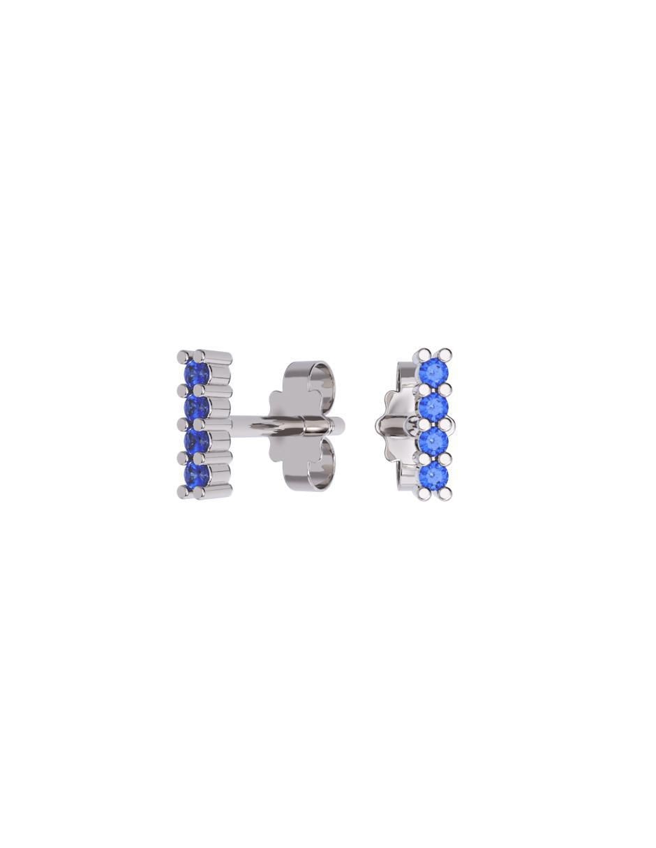 Set de aretes de oro 10 k con acabado pulido zirconia Set de aretes de oro 10 k con acabado pulido zirconia
