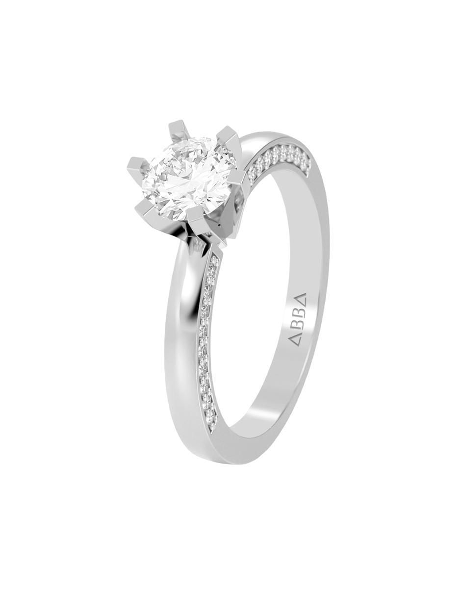Anillo de compromiso de oro 10 k 2