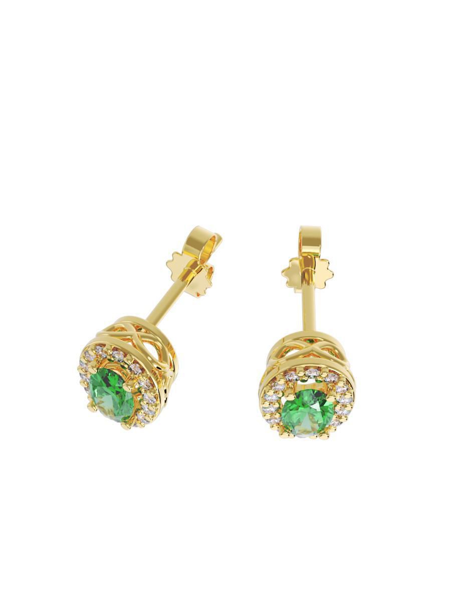 Set de aretes "de (si aplica)" ovalada no aplica fonelli sin familia "de" oro 10 k "con acabado" pulido zirconia