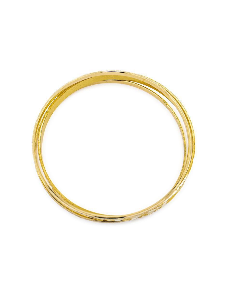Brazalete con acabado chapa de oro 18k 3