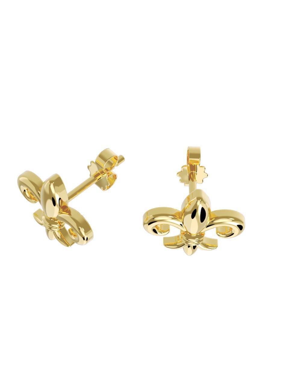Set de aretes "de (si aplica)" flecha no aplica fonelli no aplica "de" oro 10 k "con acabado" pulido sin gema