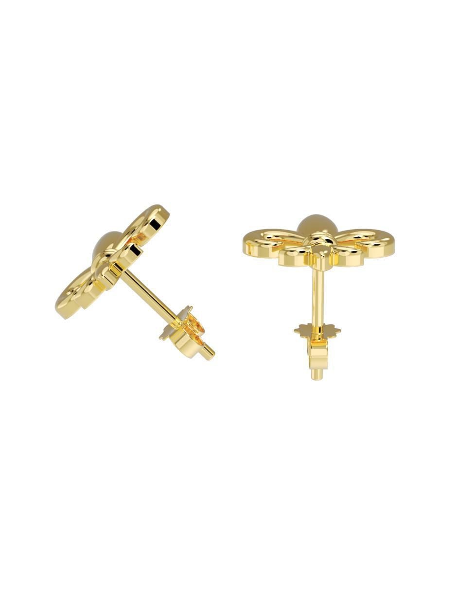 Set de aretes "de (si aplica)" flecha no aplica fonelli no aplica "de" oro 10 k "con acabado" pulido sin gema