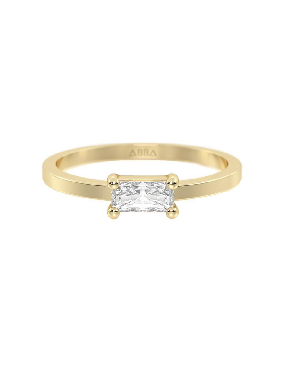 Anillo de compromiso de oro 10 k Anillo de compromiso de oro 10 k