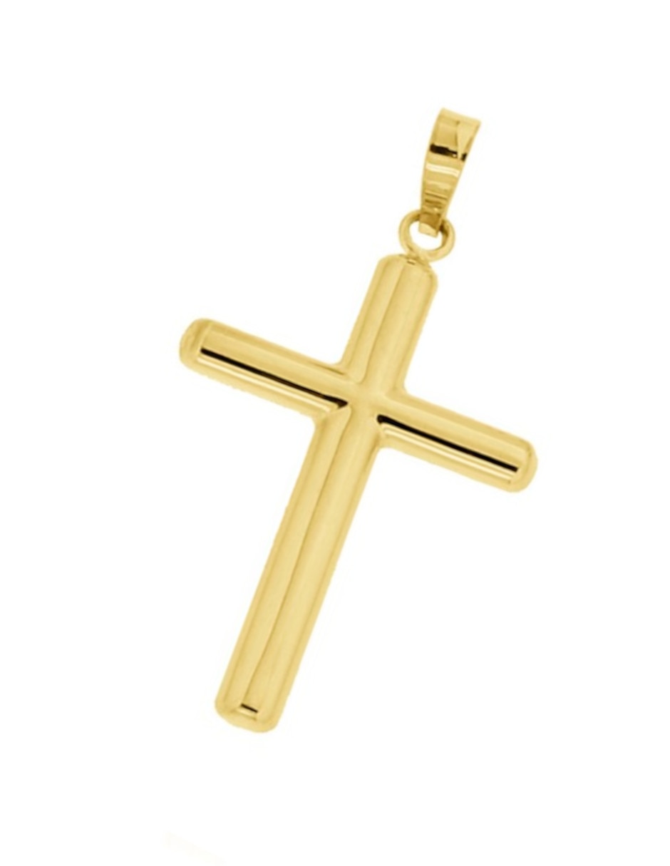 Dije de cruz de oro amarillo 14 K 2