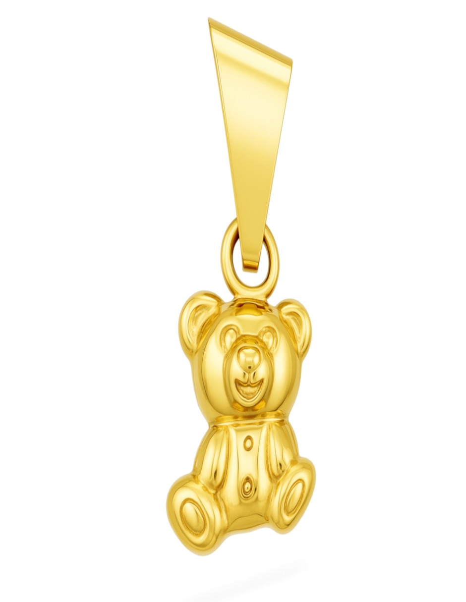 Dije de oso de oro amarillo 14 K 3