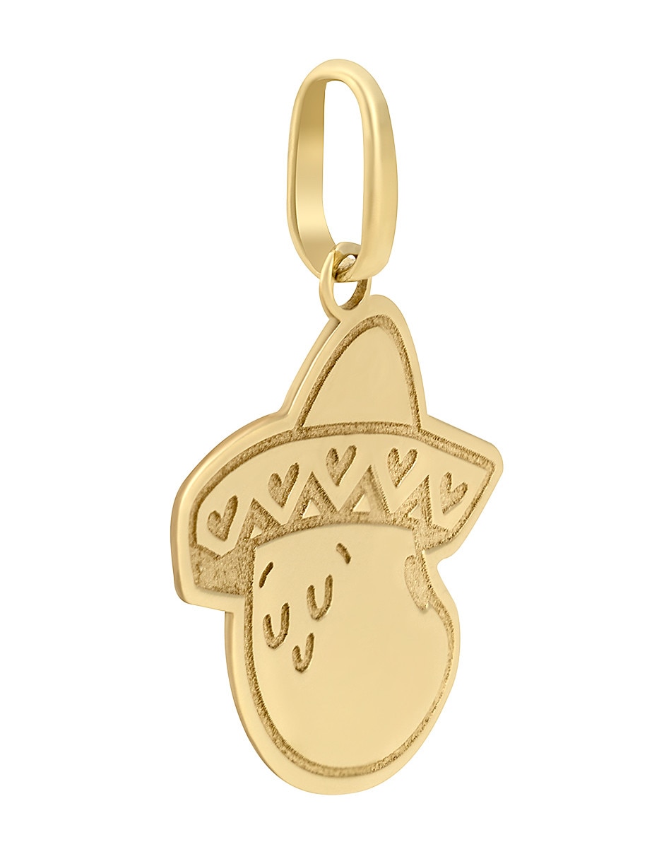 Dije de sombrero de oro amarillo 14 K 4