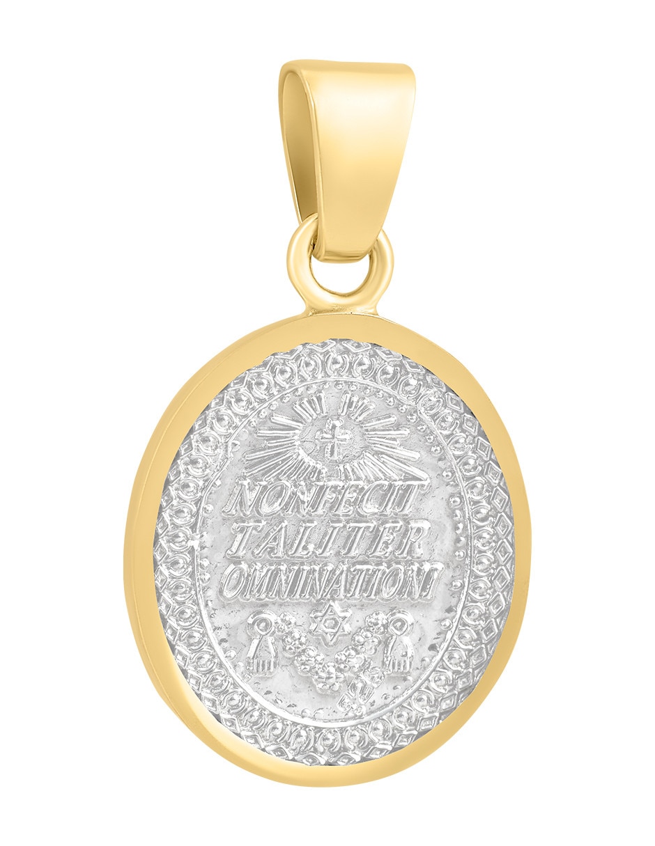 Medalla de virgen de guadalupe de oro amarillo 14 K 2