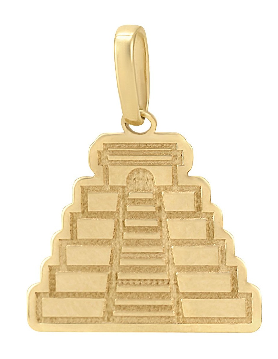 Dije de pirámide de oro amarillo 14 K Dije de pirámide de oro amarillo 14 K