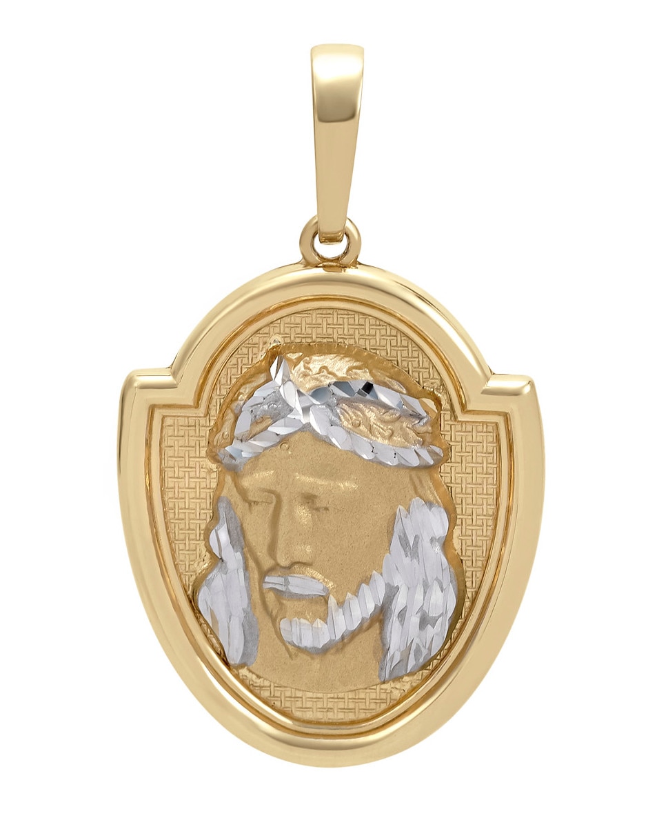 Dije de cristo de oro amarillo 14 k