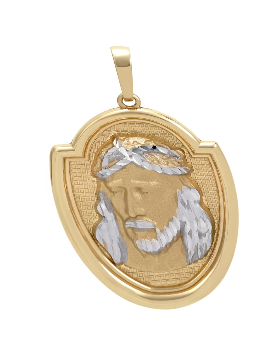 Dije de cristo de oro amarillo 14 k 2