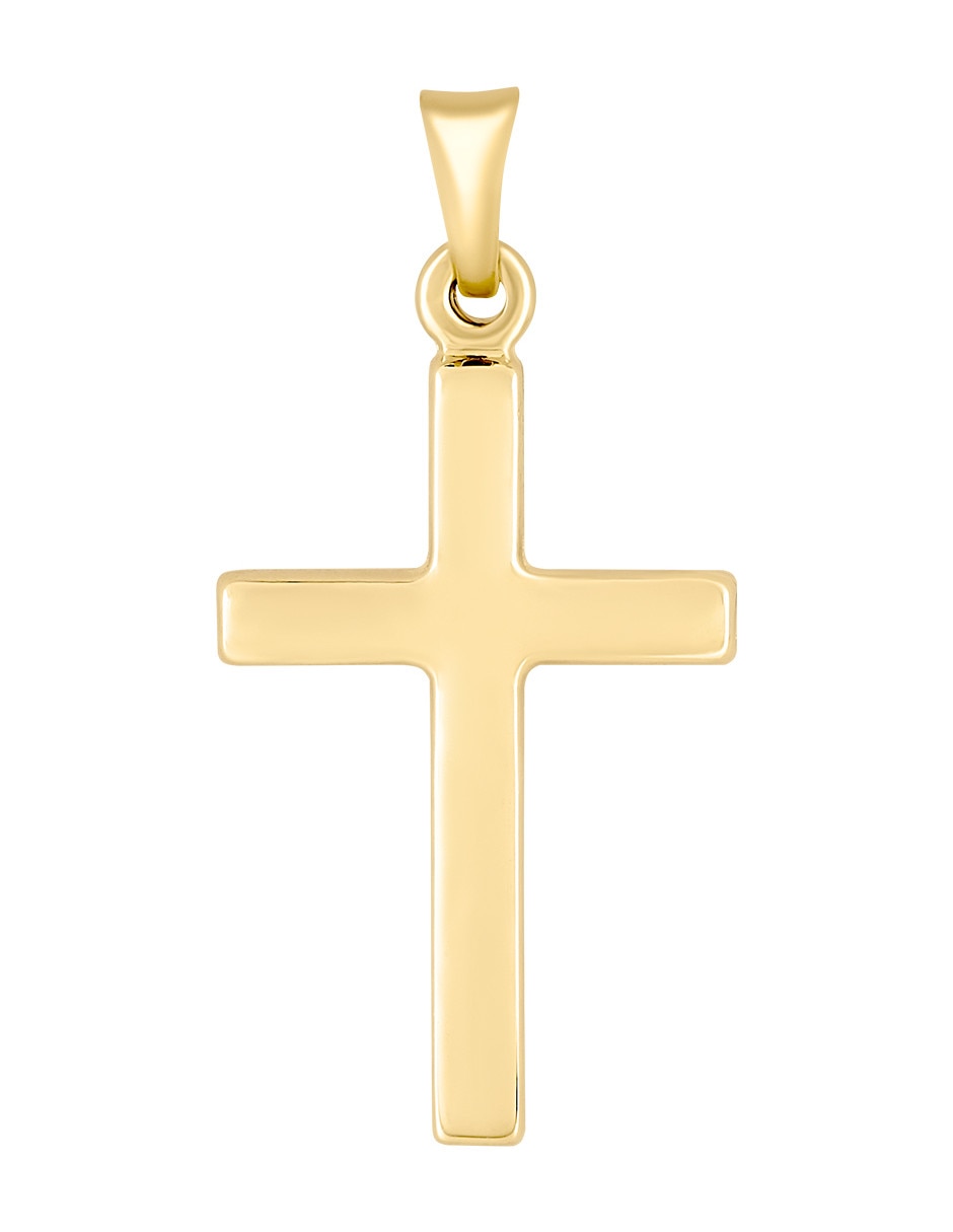 Dije de cruz de oro amarillo 14 K Dije de cruz de oro amarillo 14 K