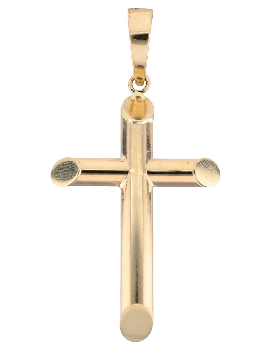 Dije de cruz de oro amarillo 14 K