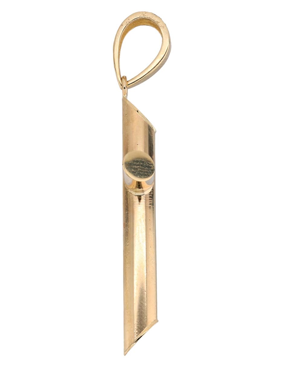 Dije de cruz de oro amarillo 14 K 3