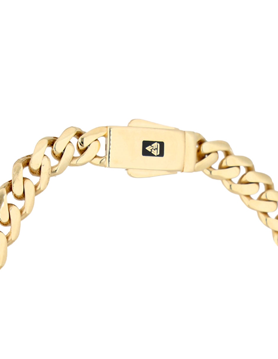 Pulsera de oro amarillo 14 k con acabado pulido 2