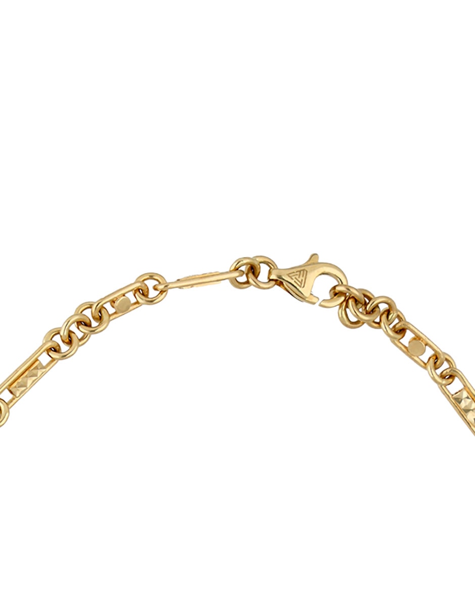 Pulsera de oro amarillo 14 k con acabado brillante 2