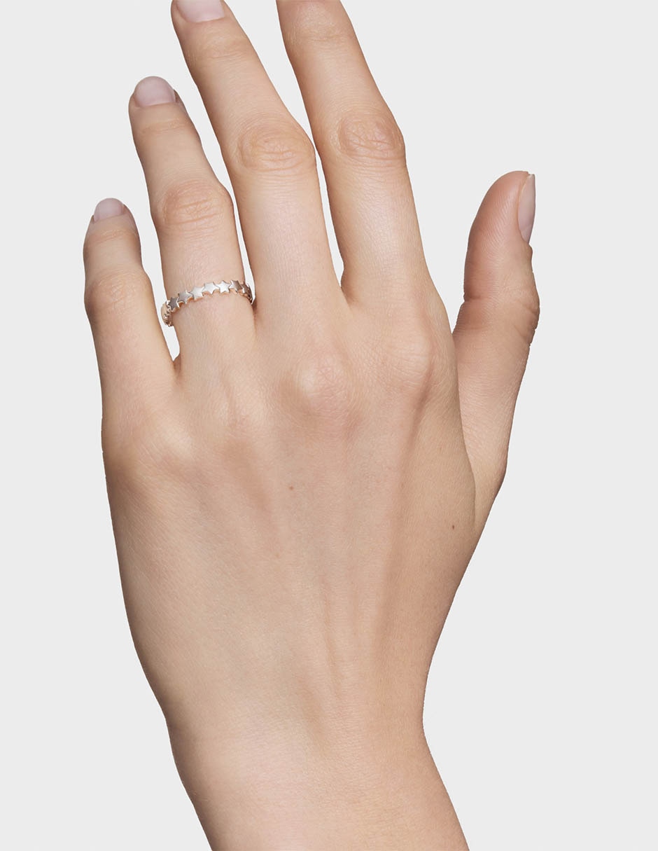 Anillo de estrella Motivos P 925 de plata brillante 6