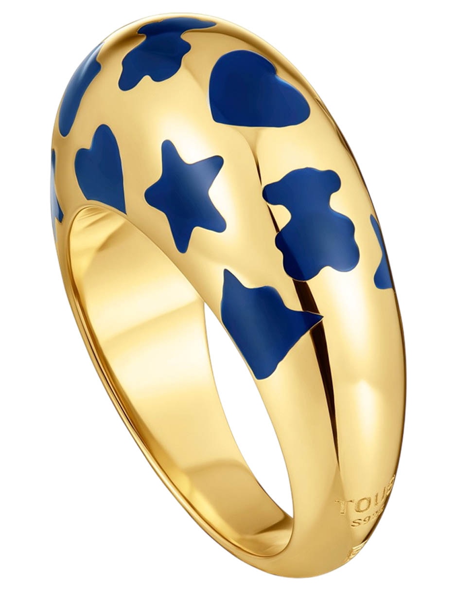 Anillo Warm de plata P 925 con acabado baño de oro 2