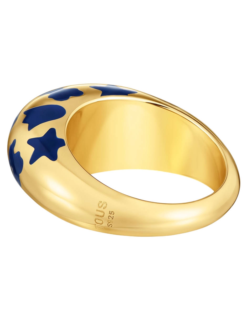 Anillo Warm de plata P 925 con acabado baño de oro 3