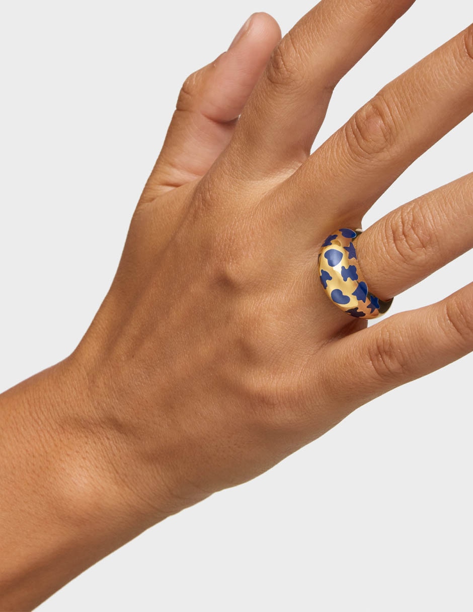 Anillo Warm de plata P 925 con acabado baño de oro 6