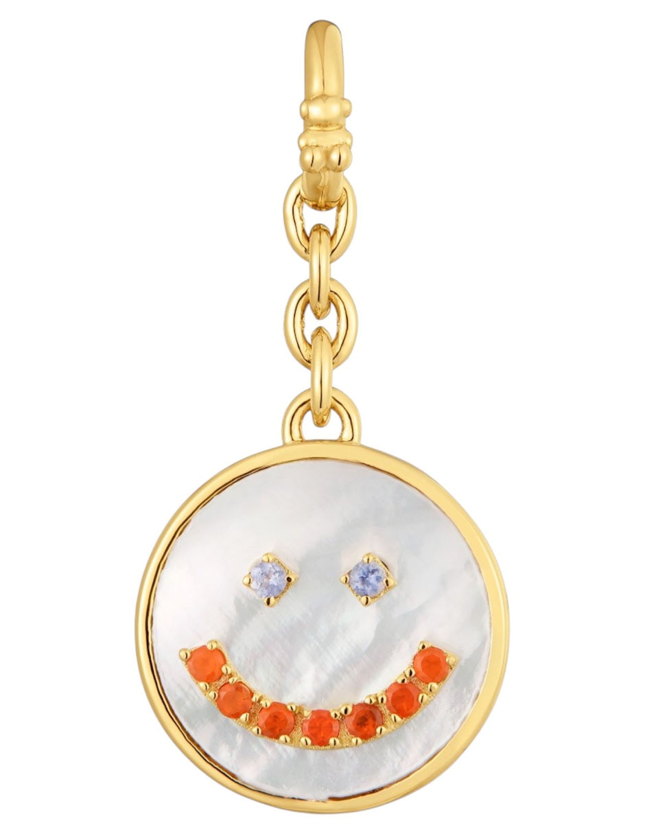 Dije circular medallions de plata P 925 nácar