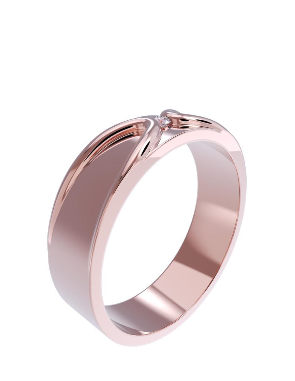 Anillo de compromiso de oro 14 k 3