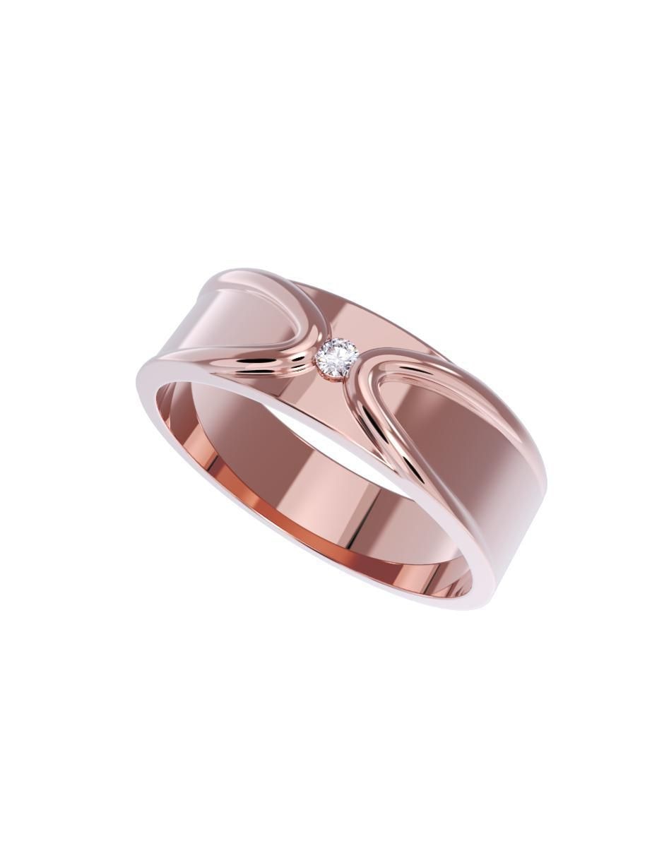 Anillo de compromiso de oro 14 k 4