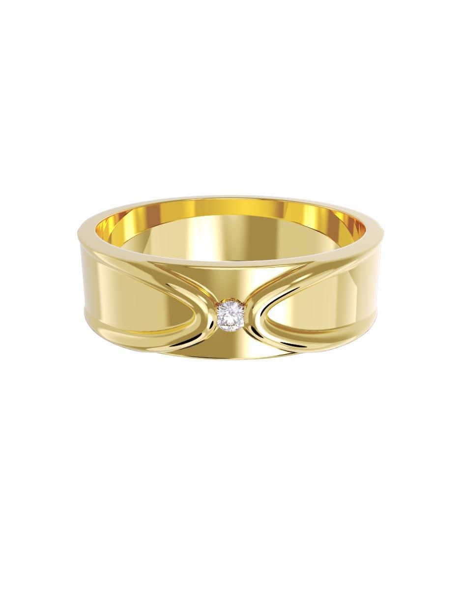 Anillo de compromiso de oro 14 k
