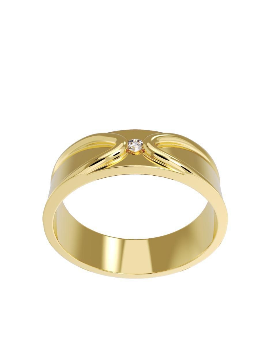 Anillo de compromiso de oro 14 k 2