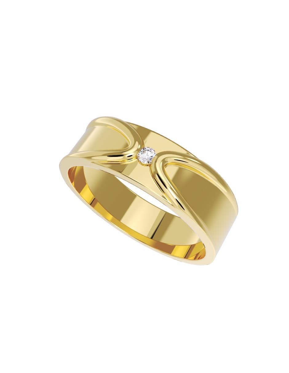 Anillo de compromiso de oro 14 k 4