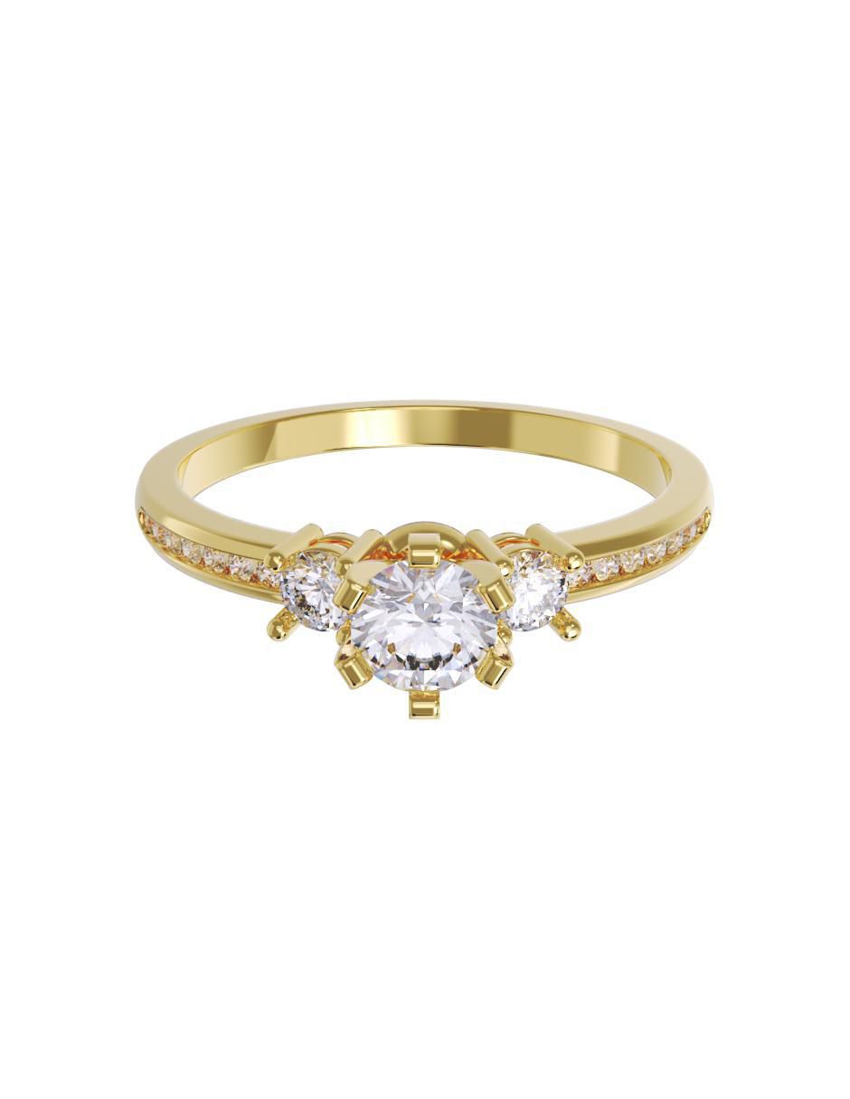 Anillo de compromiso de oro 14 k