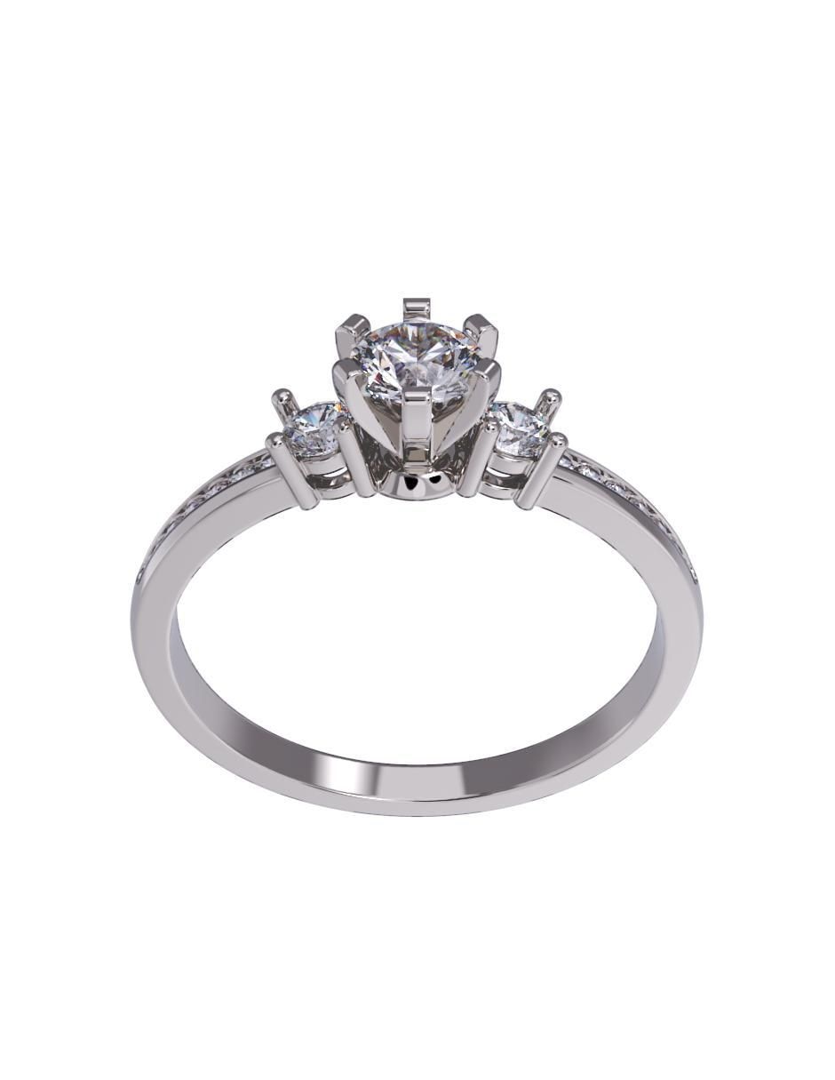 Anillo de compromiso de oro 14 k 2