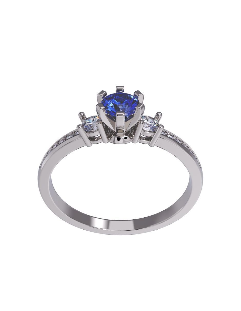 Anillo de compromiso de oro 14 k 2