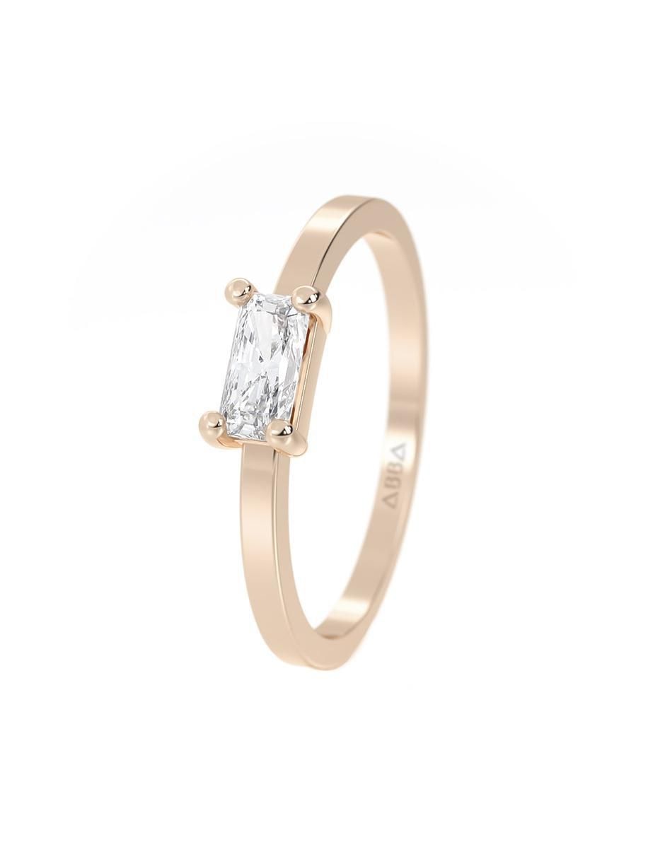 Anillo de compromiso de oro 14 k 2