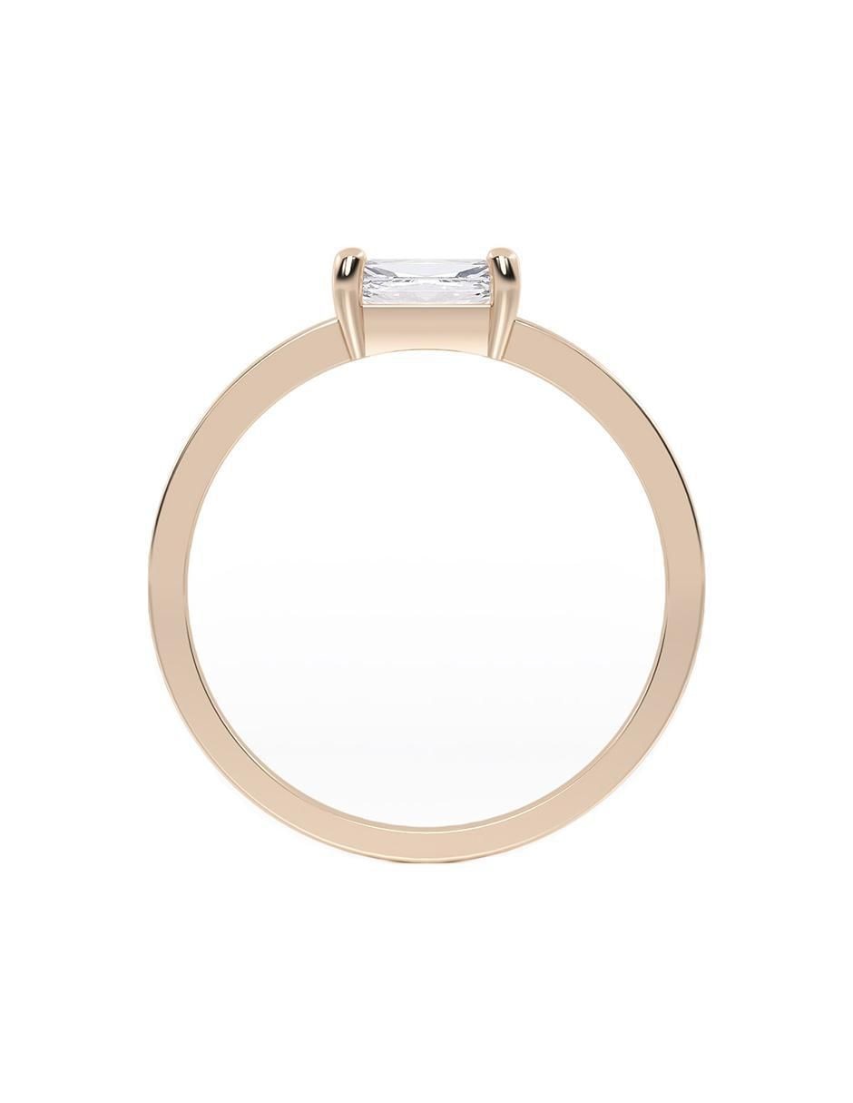 Anillo de compromiso de oro 14 k 3