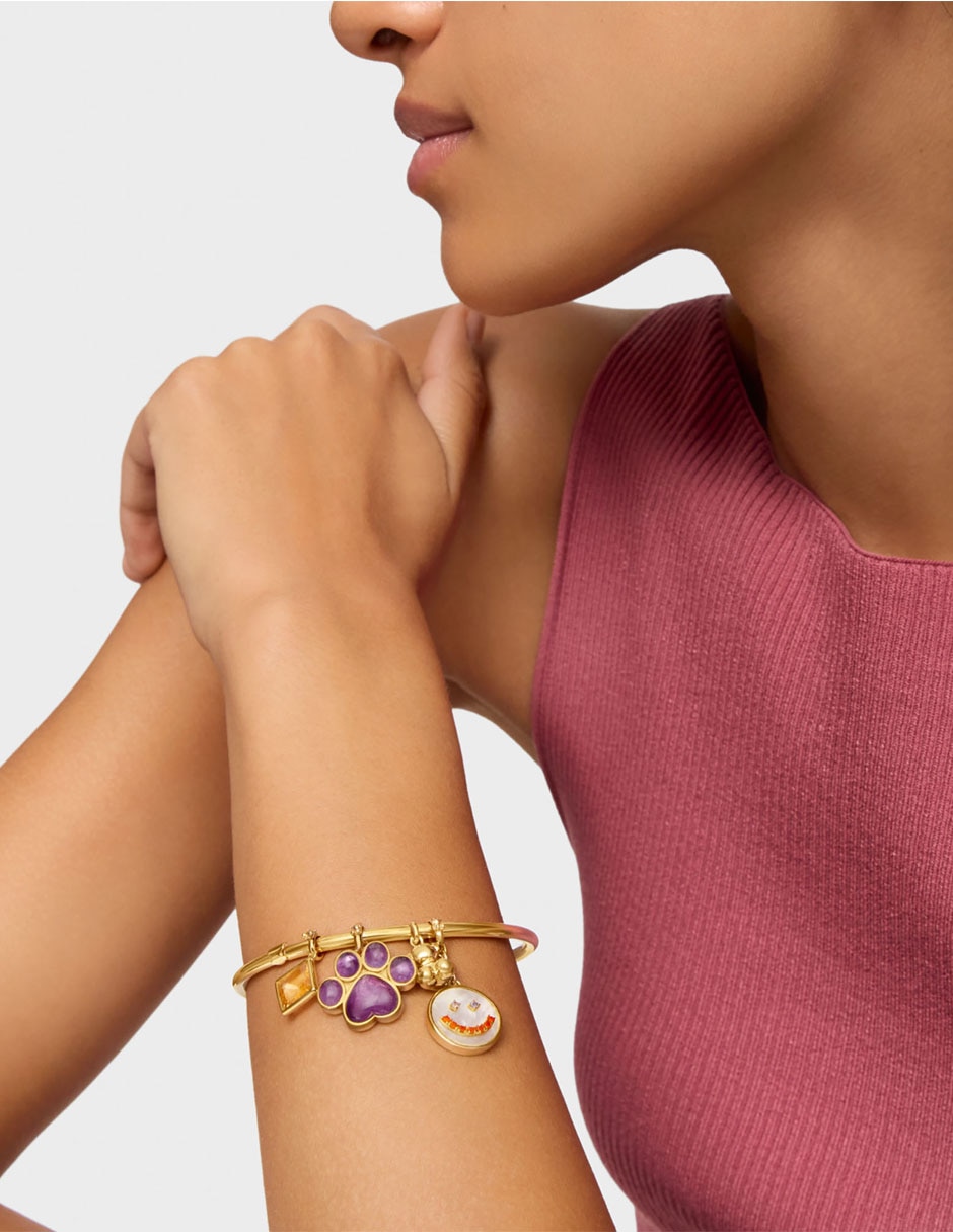 Pulsera de plata p 925 con acabado baño de oro 9