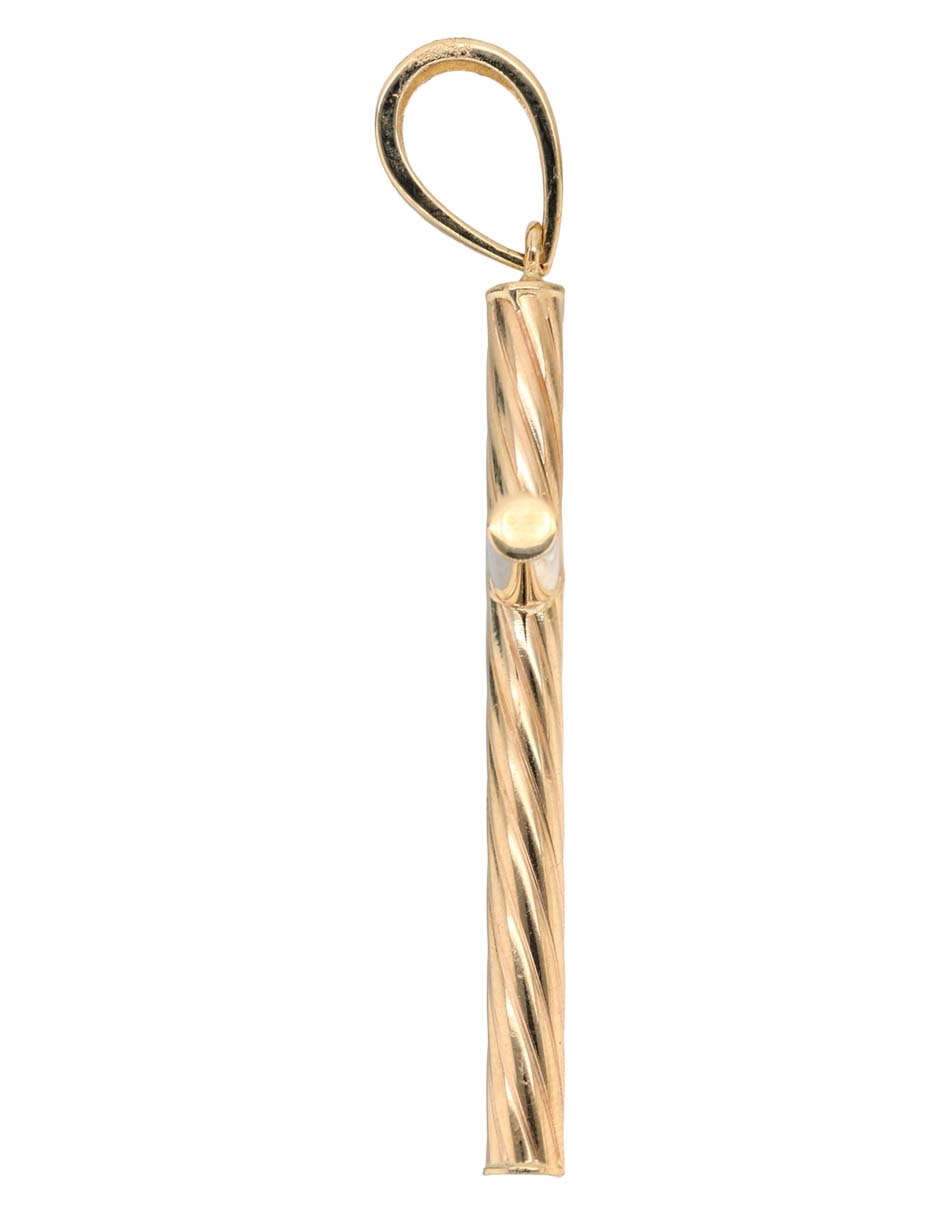 Dije de cruz de oro amarillo 14 K 3