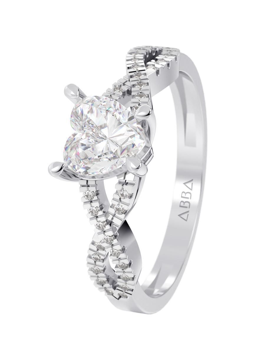 Anillo de compromiso de oro 14 k Eternidad 2025 2