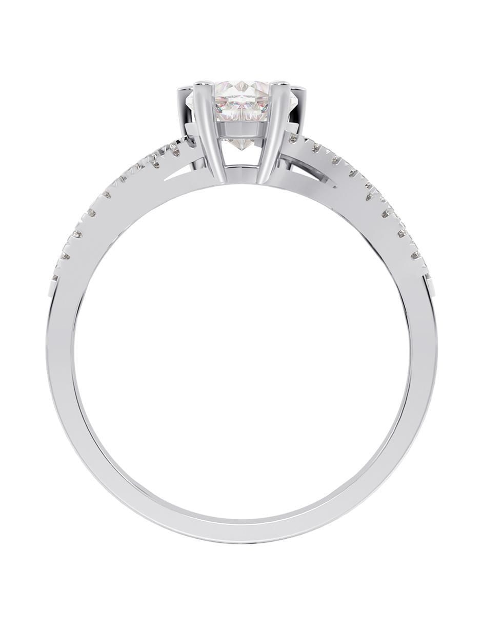Anillo de compromiso de oro 14 k Eternidad 2025 3