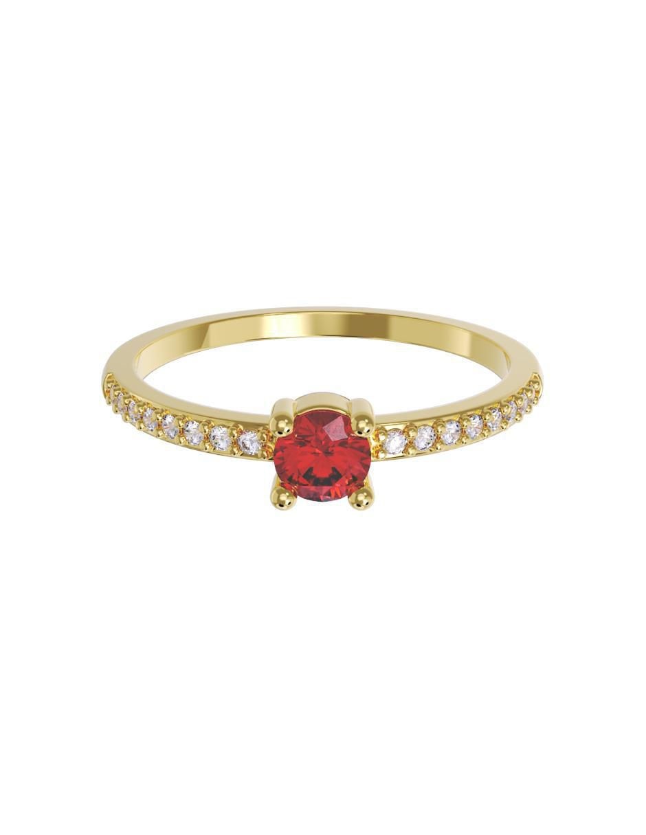 Anillo de compromiso de oro 14 k