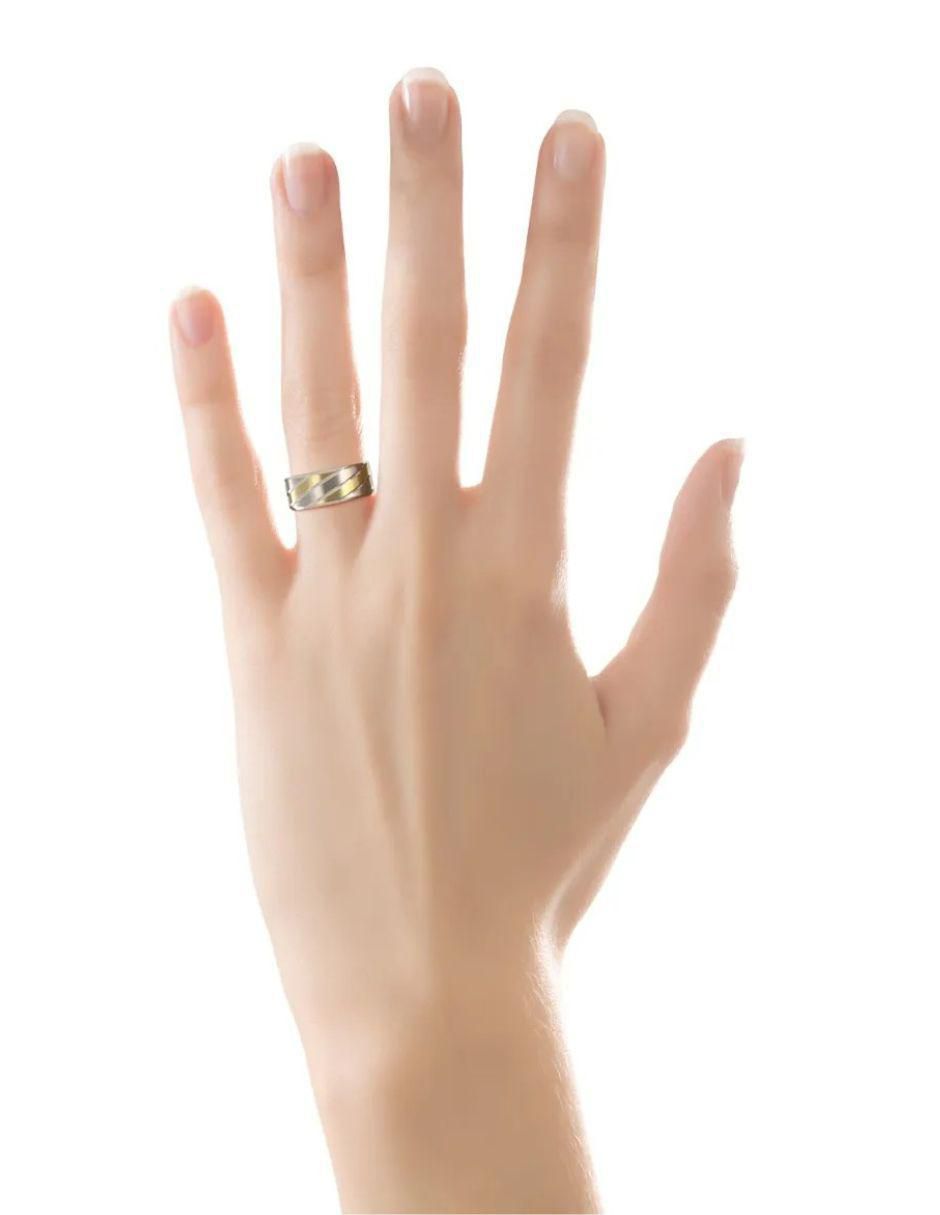 Argolla de oro amarillo 14 k 3