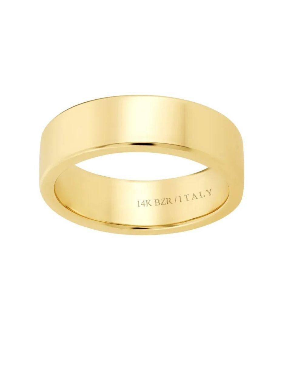 Argolla de oro amarillo 14 k