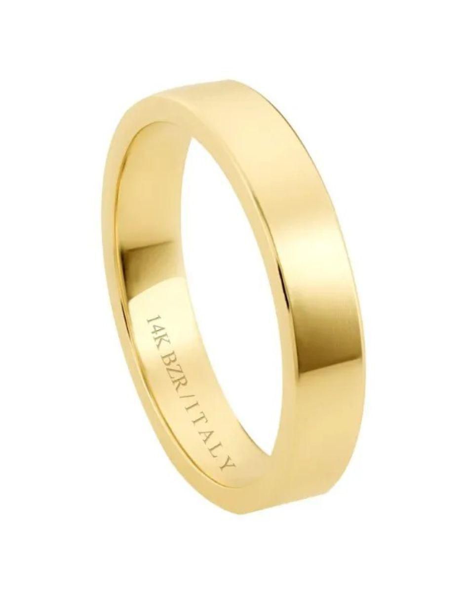 Argolla de oro amarillo 14 k 2